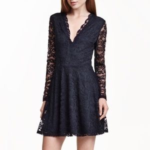 H&M Lace V-Neck Dress